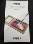 Uline Nib Bamboo Wireless Charger H-8063 Iphone Xr Xs Samsung S9. Fixed Price $18.95.