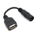 Jser 5V Usb Female To Dc Power Jack 5.5X2.1MM Charge Adpter Cable Black. Fixed Price $19.57.