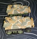 Lot Of 2 Schaper Stomper 4X4 Mobile Force Military Half Track Tank Camo. Fixed Price $150.00.