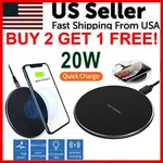 20W Wireless Charger Fast Pad For Samsung Iphone Xs Max Xr 12 13 Pro. Fixed Price $8.69.