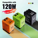W&o Gan Charger Compatible 120W Fast With Retractable Type-c And Cable. Fixed Price $11.89.