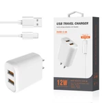 Reiko Micro Portable Travel Home Charger With Built In Cable White. Fixed Price $9.99.