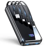 Portable CHARGER,50000MAH Power Bank Built-in Cable, 22.5W Pd 50000MAH, Black. Fixed Price $43.27.