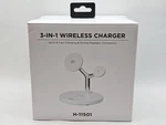 Uline H-11501 3-IN-1 Wireless Charger White For Iphone, Apple Watch, Airpods. Fixed Price $15.99.