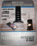 Aduro Multi-use Usb 6 Port Charging Tower Station Power Type Pd, C(ra). Fixed Price $21.95.