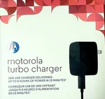 Motorola Oem 15W Turbopower Wall Charger With Original Micro & Type - Cable. Fixed Price $14.99.