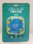 Orbit Innovations Glam To Go Power Bank Charger Blue & Yellow W/squeeze The Day. Fixed Price $5.99.