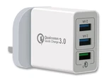 Usb Wall Charger, Quick 3 Ports Travel Ce Fcc Rohs Iphone. Fixed Price $8.99.