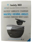 Tylt Twisty 360 10W Adjustable Wireless Charging Pad-grey. Fixed Price $13.99.