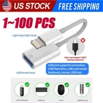 Camera Usb Female Otg Connector Adapter Cable For Apple Iphone Ipad Ipod Lot. Fixed Price $132.66.
