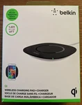 Belkin Qi Wireless Charging Pad + Charger (model #F8M741TT) - Black. Fixed Price $12.99.