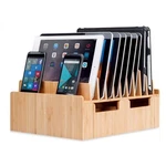 Mobilevision Bamboo 10-PORT Charging Station & Docking Organizer For Smartpho.... Fixed Price $99.57.