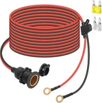 12V/24V Fixed Thread Cigarette Lighter Socket Extension Cable With Perforated. Fixed Price $31.99.