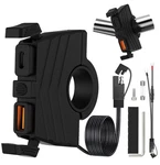 Haoquoou Motorcycle Phone Charger,waterproof Dual Usb Fast .... Fixed Price $25.19.