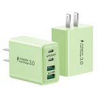 Kouemgi 2-PACK 40W 4-PORT Usb Fast Charging Block Green, Dual Pd+qc Charger.... Fixed Price $19.25.