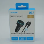 Anker 3-PORT 67W Car Charger With 3' To Usb-c Cable Black. Fixed Price $29.99.
