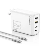 Pisen 120W Usb Charger 4-PORT Gan Block Charging 6FT. Fixed Price $51.20.