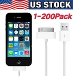 30 Pin Usb Data Sync Cable Charger For Lot Iphone 4G 4S Ipod Nano Ipad 1/2/3. Fixed Price $423.64.