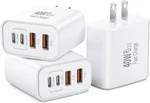 Iphone 17 Usb Fast Charger BLOCK,3-PACK 40W Charging 4-PORT 3PACK. Fixed Price $37.18.