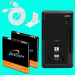 Large Power 2X 1630MAH Battery Charger Cable Bracket For Kazuna Etalk KAZ-F019PP. Fixed Price $50.51.