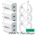 3X Type Charger Block Usb-c Wall Adapter Cable For Iphone 17 16 15 14. Fixed Price $22.21.