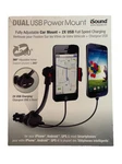 Isound Dual Power Car Mount Charger Gooseneck 2XUSB Adjustable 3.25 Wide. Fixed Price $22.00.
