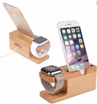 Bamboo Wood Charging Dock Station Charger Holder For Iwatch Apple Iphone. Fixed Price $11.59.