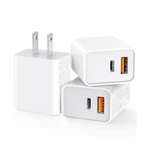 Pack Usb Wall Charger, 20W Durable Dual Port Qc+pd 3.0 Power Adapter, Dou.... Fixed Price $16.69.