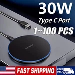 Wireless Fast Charger Charging Pad Dock Samsung Iphone Android Cell Lot. Fixed Price $285.69.