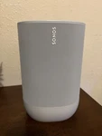 ** Sonos Move (gen 1) Lunar White Portable Wireless Smart Speaker - With Charger. Fixed Price $280.00.