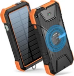 Solar Power Bank, PD18W QC3.0 Fast Charging 10W Wireless Charger 20000MAH. Fixed Price $62.06.