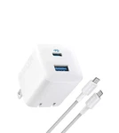 Anker Port Usb-c/usb-a 32W Wall Charger W/6' To White. Fixed Price $17.99.