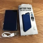 Slim Battery Pack Dual Usb 2 Ports Iphone Android. Fixed Price $8.00.