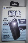 Electronic Necessities Rechargeable Type-c & Usb Power Bank 3600MAH Flashlight. Fixed Price $16.99.
