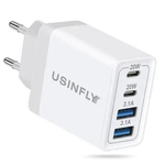 Usinfly European Travel Plug Adapter, 40W 4-PORT Usb Wall 1-PACK, White. Fixed Price $18.99.