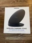 Samsung Wireless Charger Stand Fast W/ Fan Cooling Galaxy + Iphone. Fixed Price $50.00.