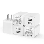 Usb Wall Charger, Igenjun 2.4A Dual Port Cube Power 5PACK, White. Fixed Price $17.17.
