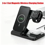 Wireless Charging Station 3IN1 For Apple Watch Air Pods Iphone 16 15 14 13 12 Us. Fixed Price $11.99.