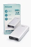 Philco 20000MAH Power Bank Usb-c Pd 22.5W Fast Charging Led Display White. Fixed Price $33.29.