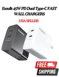Esoulk 45W Pd Dual Type-c Fast Wall Chargers: White, Black,. Fixed Price $17.99.