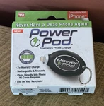 Power Pod Keychain Emergency Portable Charger For Iphone. Fixed Price $14.99.