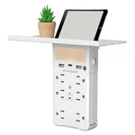Shiningwell Wall Outlet Extender With Shelf And Night Light, Surge Protector .... Fixed Price $37.93.