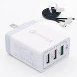 2024 Newest Office Block QC3.0 Charger 3IN1 Cable For Zte Grand X Z959 Cricket. Fixed Price $25.26.
