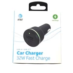 At&t Dual Port 32W Power Delivery Bullet Car Charger. Fixed Price $28.00.