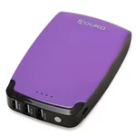 Aduro Portable Power Bank 3 Usb Ports 11000MAH Capacity Purple Gray Case 4.1 Amp. Fixed Price $79.99.