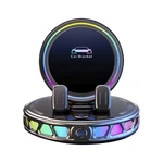 Colorful Rgb Ambient Light Car Wireless Phone Mount W/ Automatic Clamping. Fixed Price $26.52.