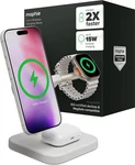 New Mophie 3-IN-1 Wireless Charging Stand QI2, Magsafe, Iphone, Airpods, Watch. Fixed Price $60.99.