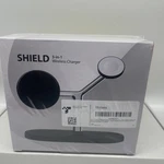 Shield 3-IN-1 Magnetic Wireless Charger Stand Matte Black Desktop. Fixed Price $18.00.