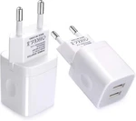 European Wall Charger, Vifigen 2-PACK Usb 2.1AMP Universal White. Fixed Price $21.99.