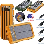 Solar Power Bank 50000MAH Portable Fast Charging External Battery Flashlight New. Fixed Price $17.59.